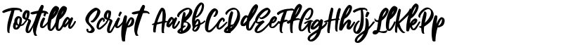 Tortilla Script font