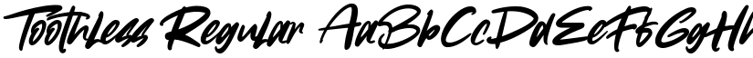 Toothless Regular font