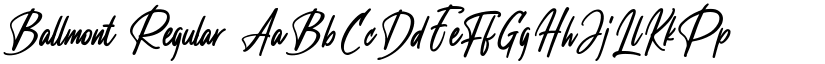 Ballmont Regular font