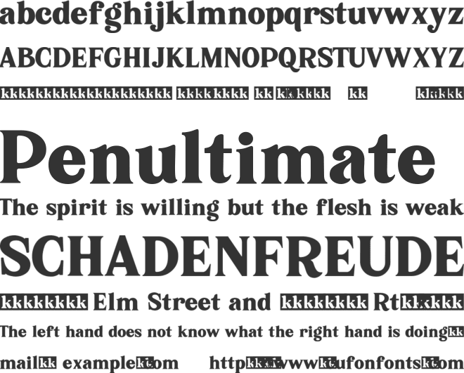 Karimun font preview