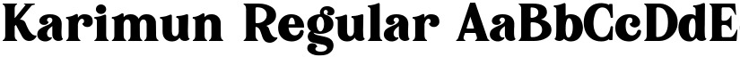 Karimun Regular font