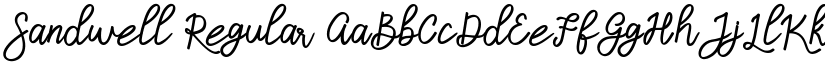 Sandwell Regular font