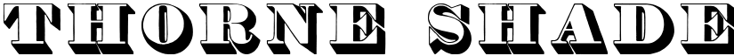 Thorne Shaded font