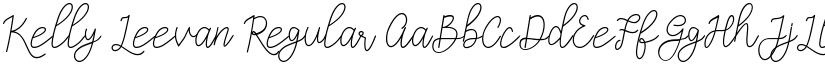 Kelly Leevan Regular font