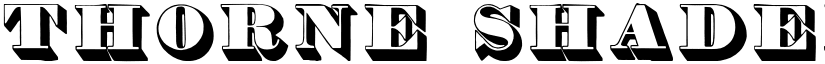Thorne Shaded font