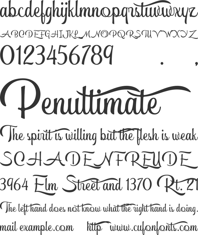 Hemisphers font preview