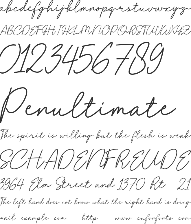 Westhamp font preview