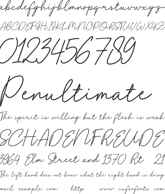 Westhamp font preview