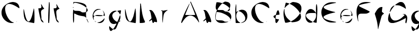 CutIt Regular font