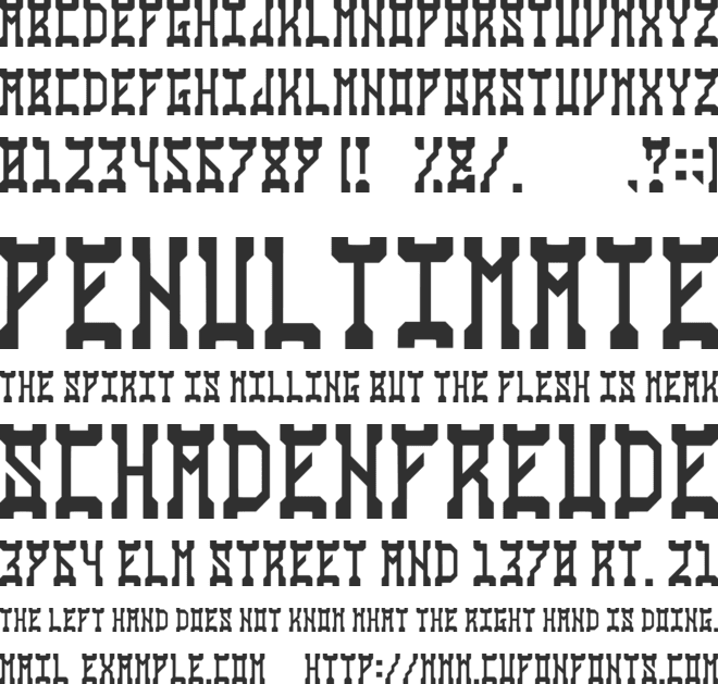 Doctor Mingo font preview
