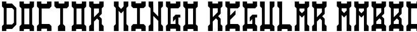 Doctor Mingo Regular font