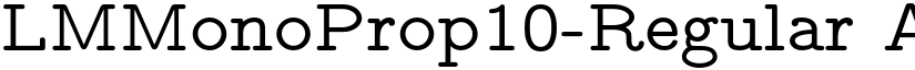 LMMonoProp10-Regular font