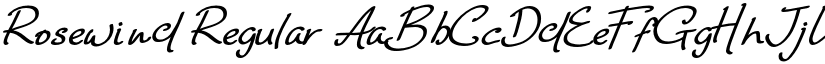 Rosewind Regular font
