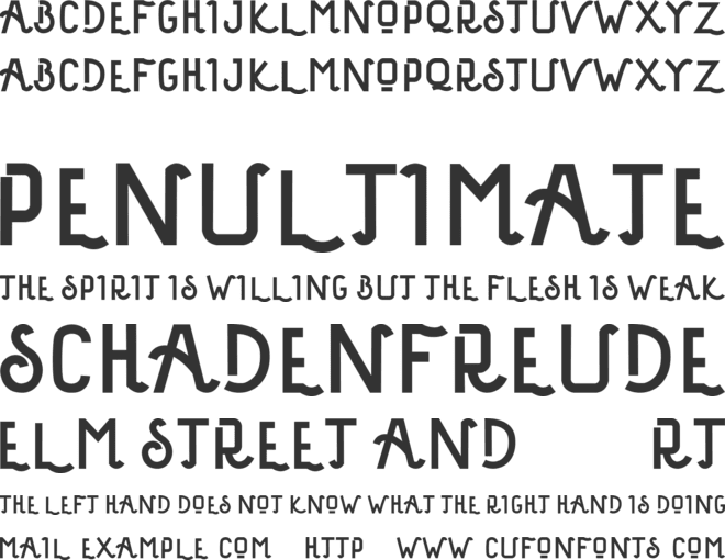 Millions font preview