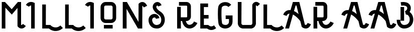 Millions Regular font