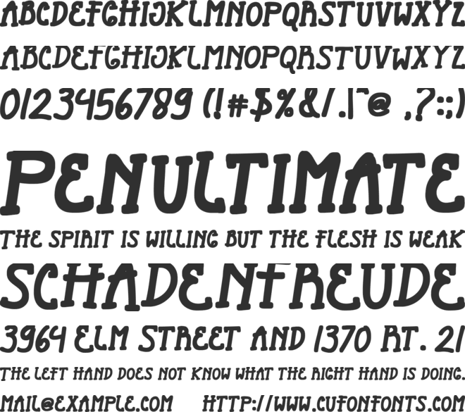 FridayGood font preview
