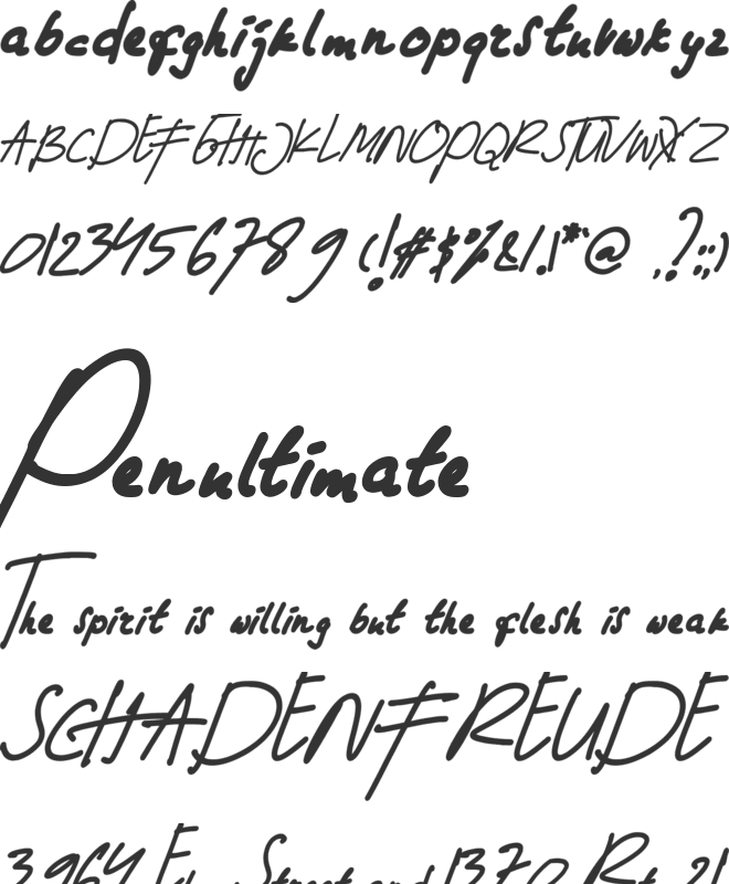 Cecillia- font preview