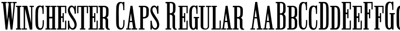 Winchester Caps Regular font