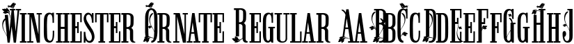 Winchester Ornate Regular font
