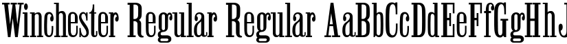 Winchester Regular Regular font