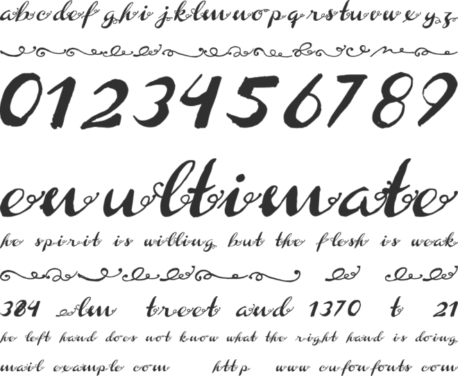 Toscana Script Alternate font preview