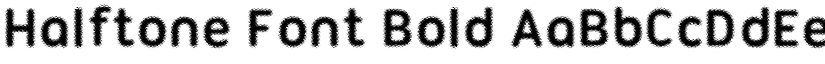 Halftone Font Bold font