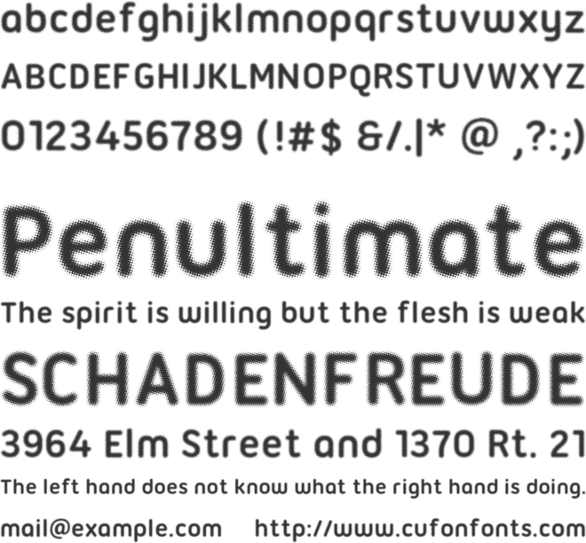 Halftone Font font preview