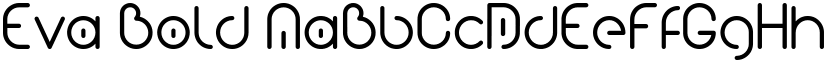 Eva Bold font