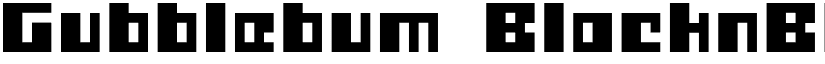 Gubblebum BlacknBlocky font