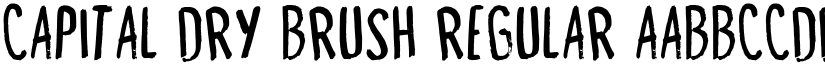 Capital Dry Brush Regular font