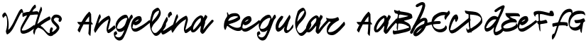 Vtks Angelina Regular font