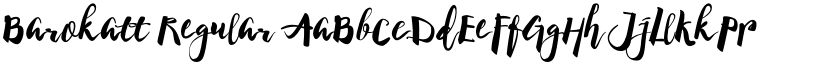Barokatt Regular font