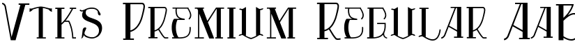 Vtks Premium Regular font