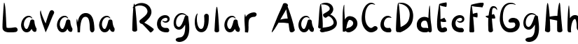 Lavana Regular font
