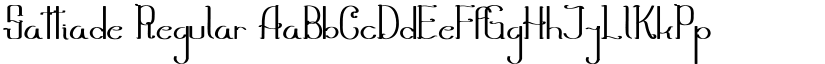 Sattiade Regular font