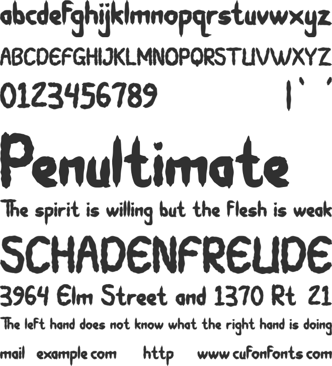 Twikle font preview