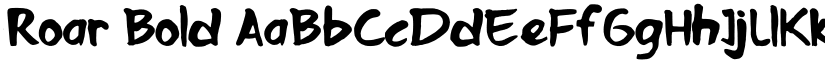 Roar Bold font