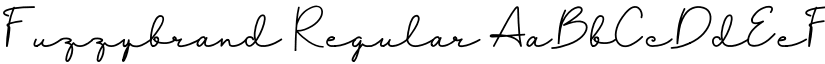 Fuzzybrand Regular font
