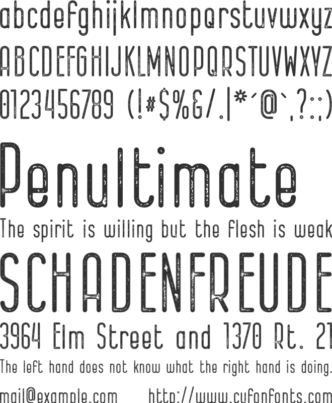 Bernound font preview