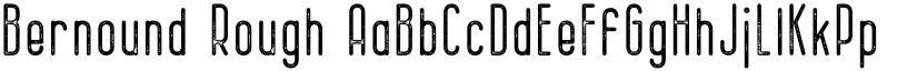 Bernound Rough font
