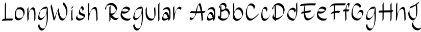 LongWish Regular font