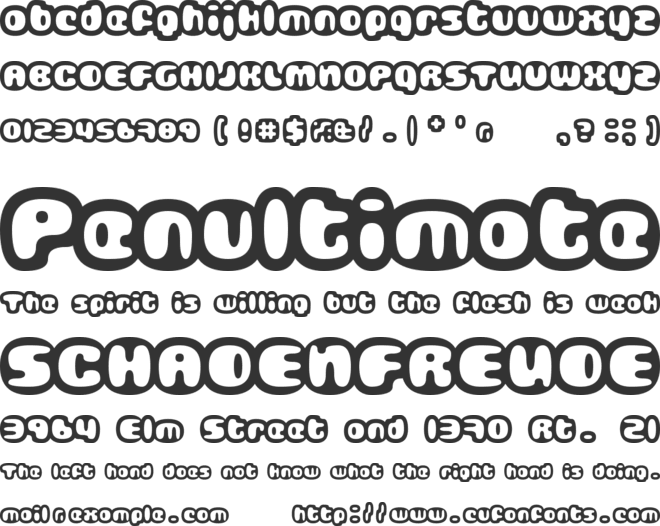 Gubblebum font preview