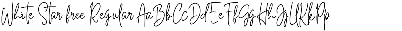 White Star free Regular font