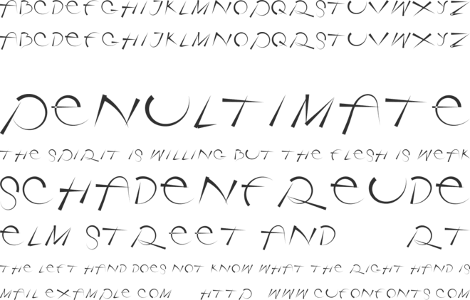 Rotorica font preview