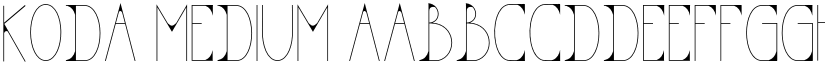 KODA Medium font
