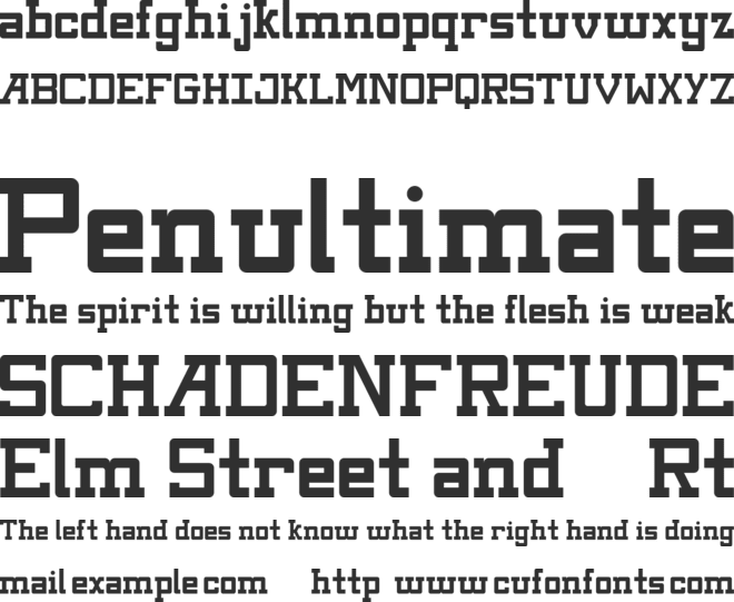 Kingsbury font preview