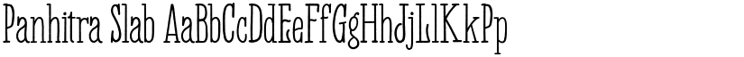 Panhitra Slab font