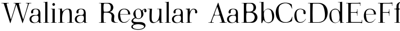 Walina Regular font