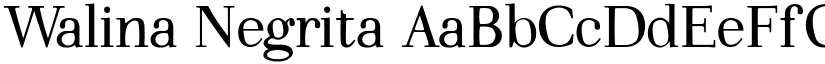 Walina Negrita font