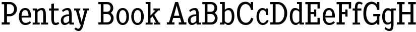 Pentay Book font